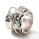 Rotatable Oval Alloy Finger Ring with Glass(RJEW-F123-04AS)-2