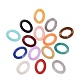 Oval Imitation Gemstone Acrylic Linking Rings(X-OACR-R022-M)-1