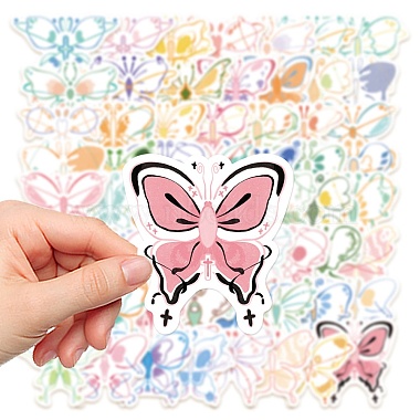 Selbstklebende Schmetterlingsaufkleber aus PVC(STIC-PW0015-13)-2