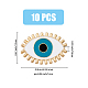 Hobbiesay 10pcs alfileres de esmalte mal de ojo(JEWB-HY0001-28)-2