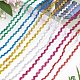 6 Yards 6 Colors Polyester Wavy Fringe Trim Ribbon(OCOR-WH0080-44B)-3