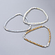 Bracelets extensibles avec perles en verre électrolytique(BJEW-JB04404)-1