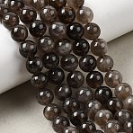 Natural Smoky Quartz Beads Strands, Round, Grade AB, 4mm, Hole: 0.8mm, about 90pcs/strand, 14.96''(38cm)(X-G-B167-A09-4mm)