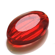 Imitation Austrian Crystal Beads, Grade AAA, Faceted, Oval, Red, 11.5x8x4mm, Hole: 0.9~1mm(SWAR-F072-11x8mm-06)