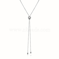 Fashionable S925 Silver Gold Bead Necklace, Stretchable, Layerable, Versatile Collarbone Chain(XX9369-2)