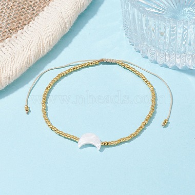 bracelets de perles tressées en perles naturelles et graines(BJEW-JB09722)-4