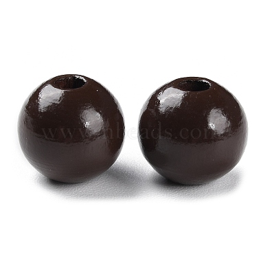 Spray Painted Natural Wood Beads(WOOD-R272-02C)-2