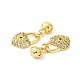 Rack Plating Eco-Friendly Brass Micro Pave Clear Cubic Zirconia European Dangle Charms(KK-K330-46G)-3