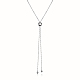collier lariat à perles rondes en argent s925 à la mode(XX9369-2)-1