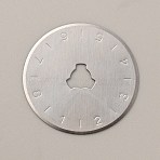 Alloy Replacement Rotary Cutter Blade, Circular Blades, For Cutting Thin Fabric/Leather, Paper, Plastic Sheet, Flat Round, Platinum, 28x0.2mm, Hole: 7x6mm(DIY-WH0033-33P-01)