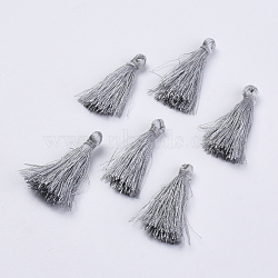 Polyester Tassel Pendant Decorations, Gray, 70~72mm(FIND-S260-B08)