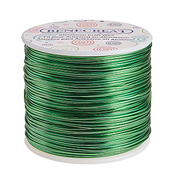 Round Aluminum Wire, Medium Sea Green, 17 Gauge, 1.2mm, about 380.57 Feet(116m)/roll