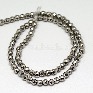 Electroplate Non-magnetic Synthetic Hematite Beads Strands(G-J169B-3mm-07)-2