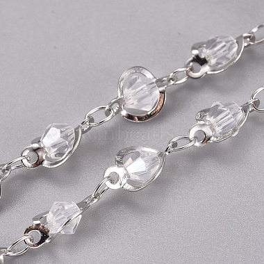 Chaînes de perles de verre faites à la main de 3.28 pied(X-CHC-G008-01P)-2