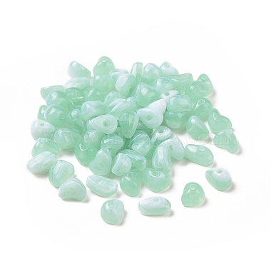 Medium Aquamarine Chip Acrylic Beads
