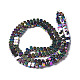 Electroplate Rainbow Color Non-magnetic Synthetic Hematite Beads Strands(G-N337-03)-2