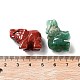 Natural Gemstone Carved Elephant Statues Ornament(G-P525-09)-3