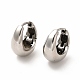 316 Surgical Stainless Steel Thick Hoop Earrings for Women(EJEW-G344-01P)-1