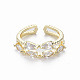 Brass Micro Pave Clear Cubic Zirconia Cuff Rings(RJEW-Q164-010-NF)-1