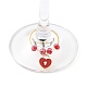 Valentine's Day Theme Heart Alloy Enamel Wine Glass Charms(AJEW-JO00195)-3