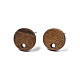 Walnut Wood Stud Earring Findings(MAK-N032-043A)-3