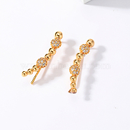 Elegant and Versatile Gold Plated Fashion Ear Clip for Women, Round(XY9528)