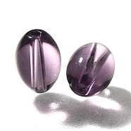 K9 Glass, Imitation Austrian Crystal Beads, Oval, Faceted, Thistle, 11x8mm, Hole: 1.8mm(GLAA-R003-01F)