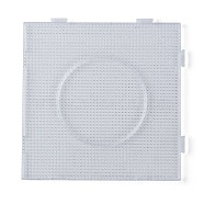 Pegboards for 3x2.5mm Mini Fuse Beads, Clear, 140x140x7.5mm(X-DIY-Q009-09)