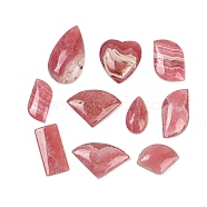 Natural Rhodochrosite Cabochons, Mixed Shapes, 15~30x11~28x3~6.5mm(G-R005-01)