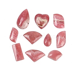 Natural Rhodochrosite Cabochons, Mixed Shapes, 15~30x11~28x3~6.5mm(G-R005-01)