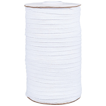 200M Flat Cotton Linen Ribbon, for Gift Wrapping, Party Decorations, White, 1/4 inch(5~5.5mm), about 218.72 Yards(200m)/Roll