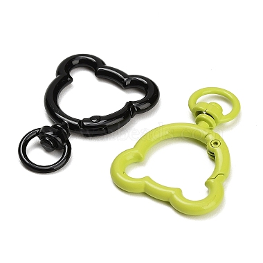 Spray Painted Alloy Swivel Snap Hook Clasps(AL-CBA5501-02)-2