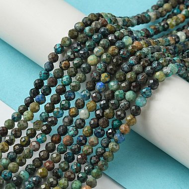 Natural Chrysocolla Beads Strands(G-Z034-A03-02)-2