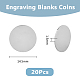 20Pcs 201 Stainless Steel Blank Commemorative Coin(AJEW-DC0001-41)-2