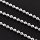 Silver Color Plated Iron Ball Bead Chains(X-CHB001Y-S)-1