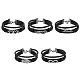 5Pcs 5 Styles Retro Leather Cord Multi-strand Bracelets(BJEW-SZ0001-26)-1