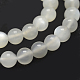 brins de perles de pierre de lune blanches naturelles(G-P335-04-5mm)-3