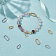 8Pcs 4 Styles Brass Spring Gate Rings(KK-UN0005-38)-4
