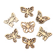 50Pcs Hollow Unfinished Wood Butterfly Shaped Cutouts Ornament, Butterfly Blank Hanging Pendants, DIY Painting Supplies, BurlyWood, 3cm(WOCR-PW0003-07)