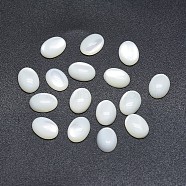 Shell Cabochons, Oval, 14x9~10x4~4.5mm(SSHEL-P015-59C)