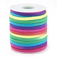 Acrylic Fiber Cords, Colorful, 4mm, about 15yards/roll(OCOR-Q047-01)