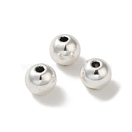 Alloy Spacer Beads, Cadmium Free & Lead Free, Round, Platinum, 6x5.5mm, Hole: 1.4mm, about 1587pcs/1000g(PALLOY-P302-02C-P)