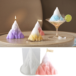 DIY Mountains Silicone Candle Molds, for Candle Making, White, 83x98x83mm(DIY-B076-03A)