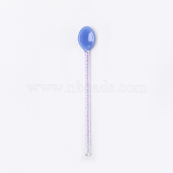 Glass Spoon, High Temperature Resistant Long Mixing Spoon, for Coffee Drink , Royal Blue, 151x21mm(PW23041883000)