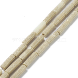 Natural Fossil Beads Strands, Column, 13~15.5x4mm, Hole: 1mm, about 29pcs/strand, 15.16 inch(38.5cm)(G-H269-02)