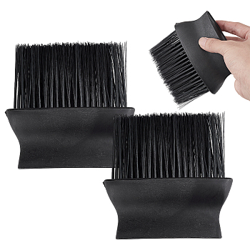 3Pcs Plastic Car Air Outlet Cleaning Brush, Nylon Soft Bristles Dust Brush, Black, 115x121x24.5mm