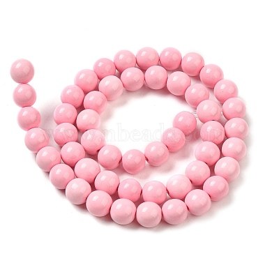 Synthetic Ocean White Jade Beads Strands(G-S254-4mm-B01)-3
