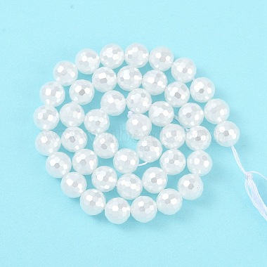 Electroplated Shell Pearl Beads Strands(BSHE-C007-A01-01)-3