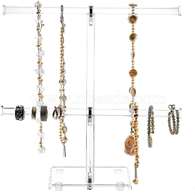 2 T Bar Acrylic Jewelry Display Rack(PW-WG21989-01)-5