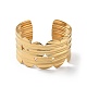 Ion Plating(IP) 
304 Stainless Steel Cuff Bangles for Women(BJEW-Z078-20G)-2